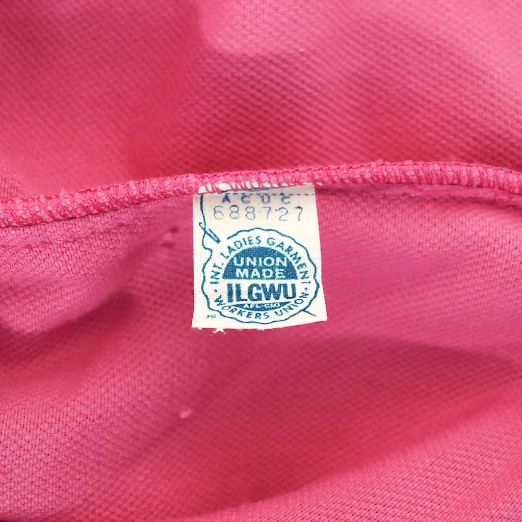 1960s Pink Velvet Loop Top