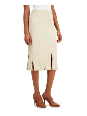 ALFANI Womens Slitted Midi Pencil Skirt