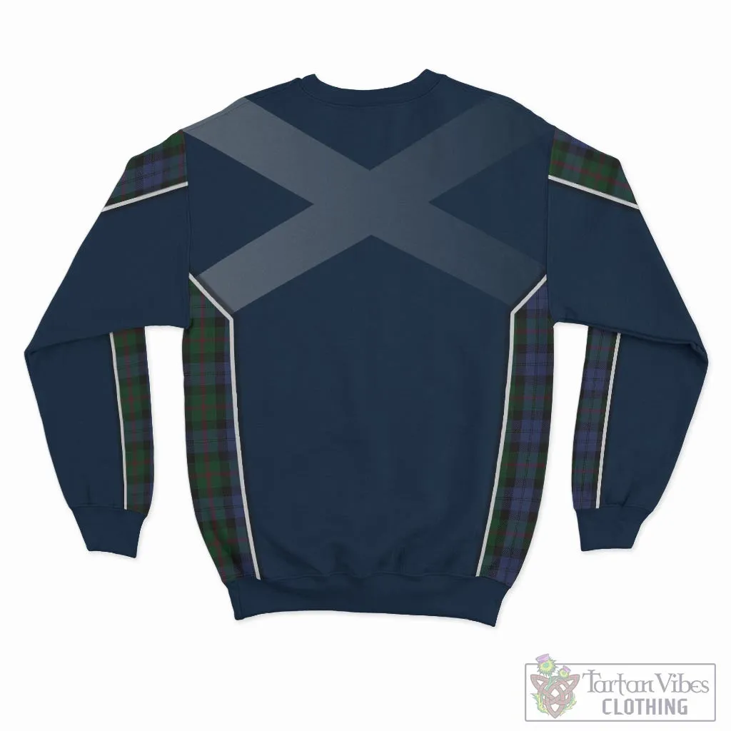 Baird Tartan Sweater with Family Crest and Lion Rampant Vibes Sport Style