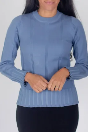 CLAIRE TOP (BLUE)