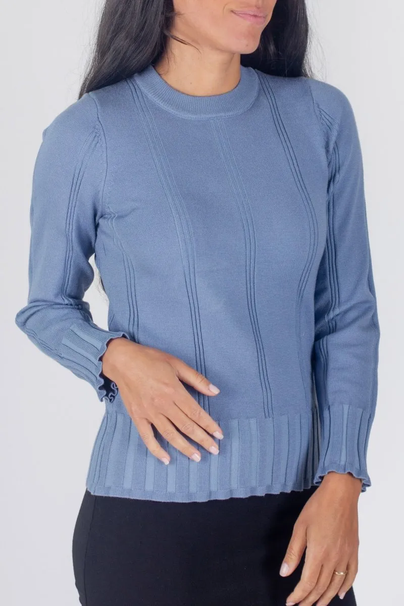 CLAIRE TOP (BLUE)