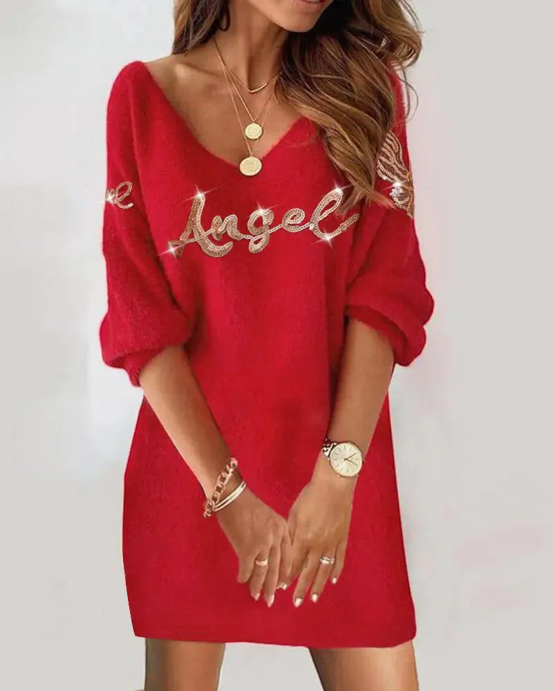 Cozy Christmas Long Sleeve Knit Sweater - Celebrate the Holidays in Style!