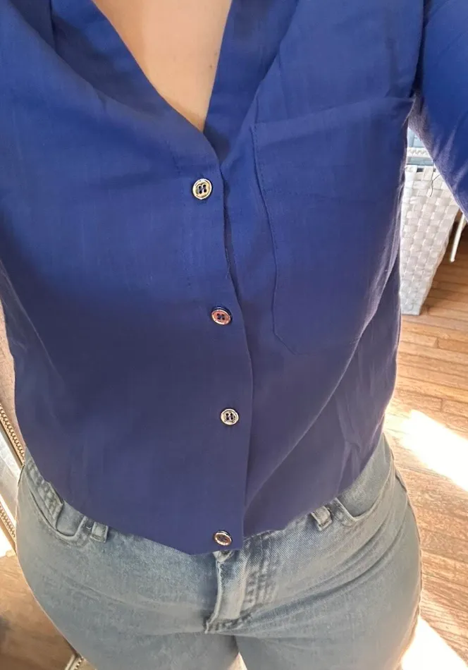 Formal Women's Roll Up Sleeve Button Up Shirt