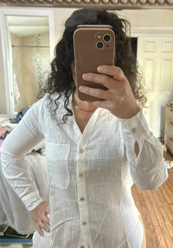 Formal Women's Roll Up Sleeve Button Up Shirt