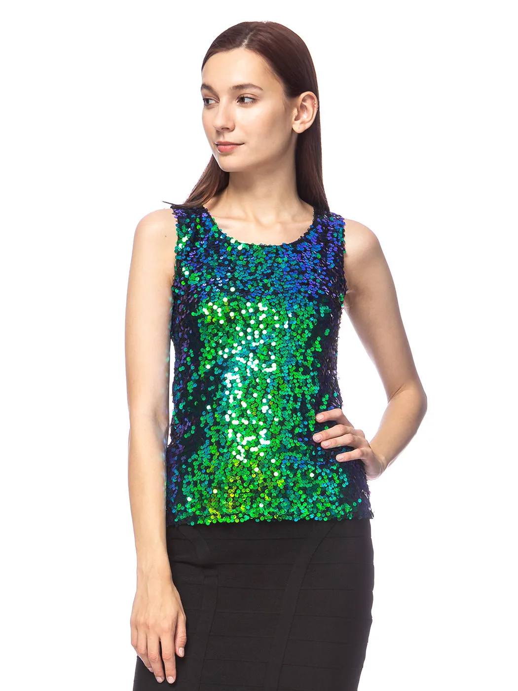 Glitz and Glam Sequin Dressy Top