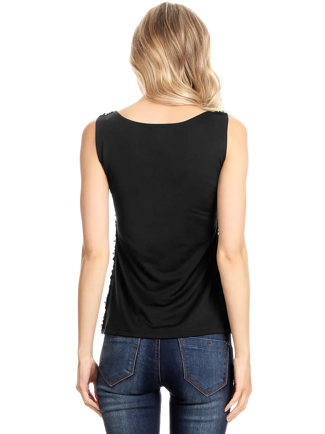 Glitz and Glam Sequin Dressy Top