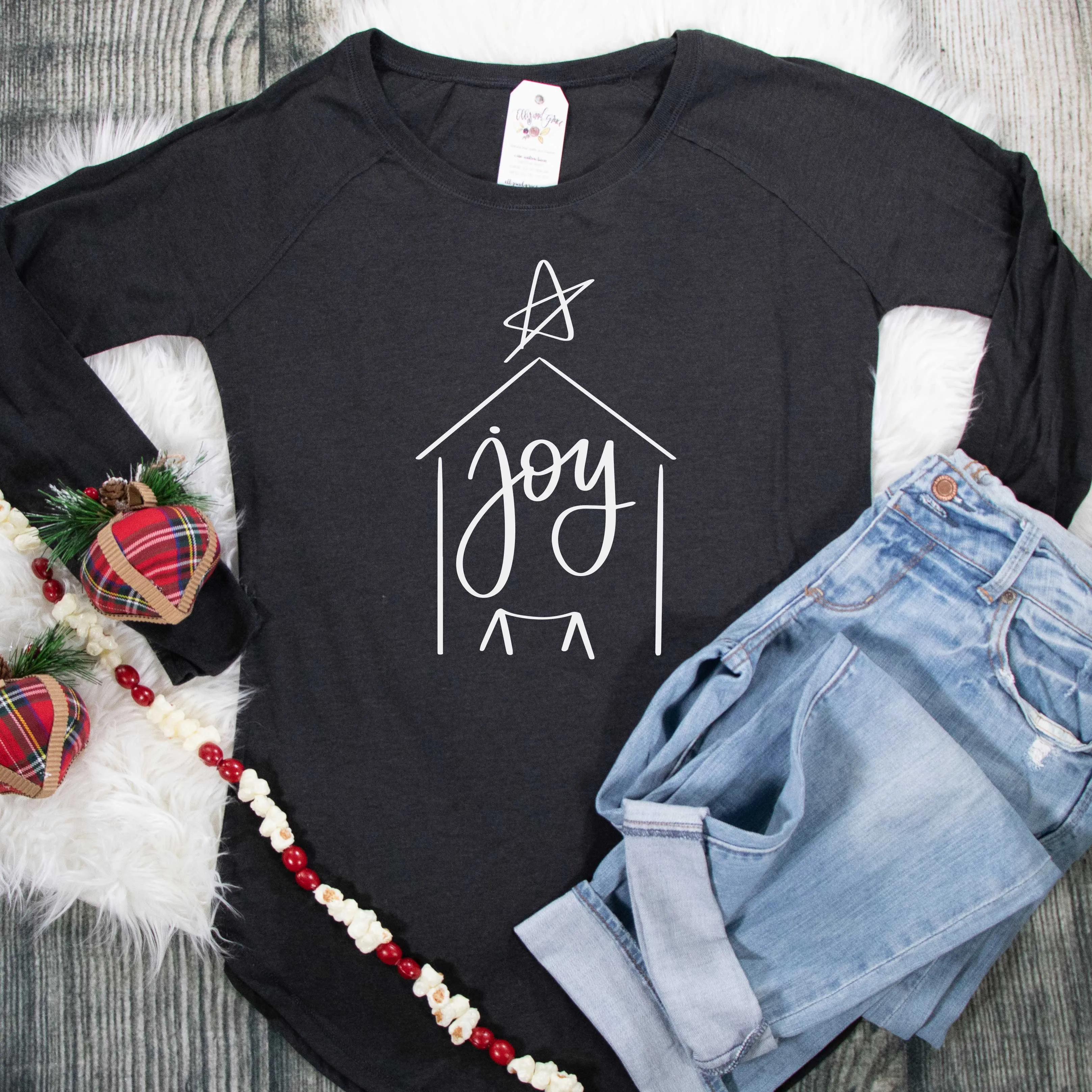 Joy Nativity Tunic Tee