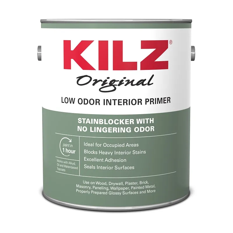 Kilz 10041 Primer, White, 1 gal, Can :GAL: QUANTITY: 4