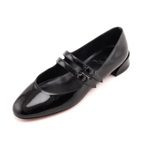 Louboutin Black Patent Sweet Jane Flat Size US 6 | IT 36