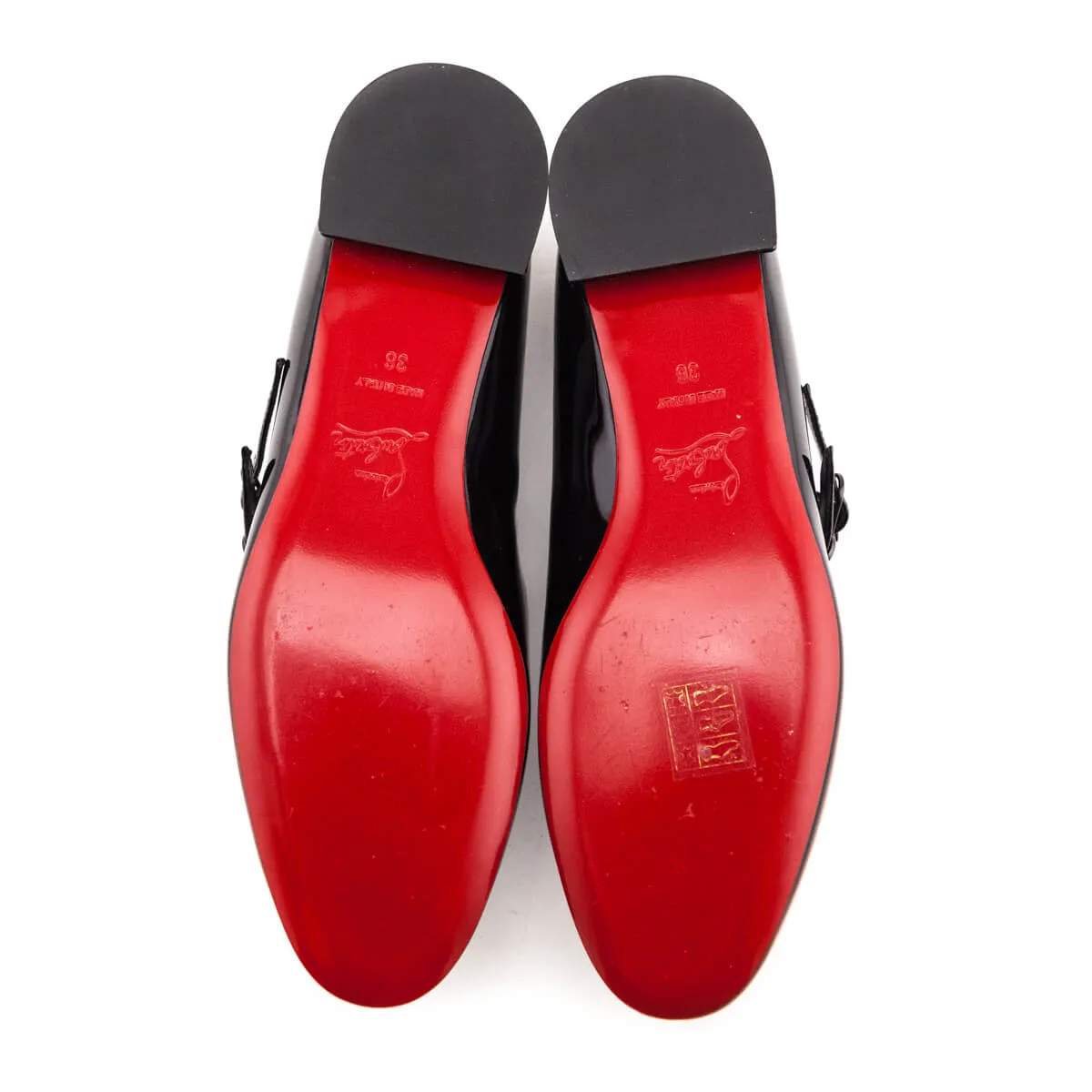 Louboutin Black Patent Sweet Jane Flat Size US 6 | IT 36