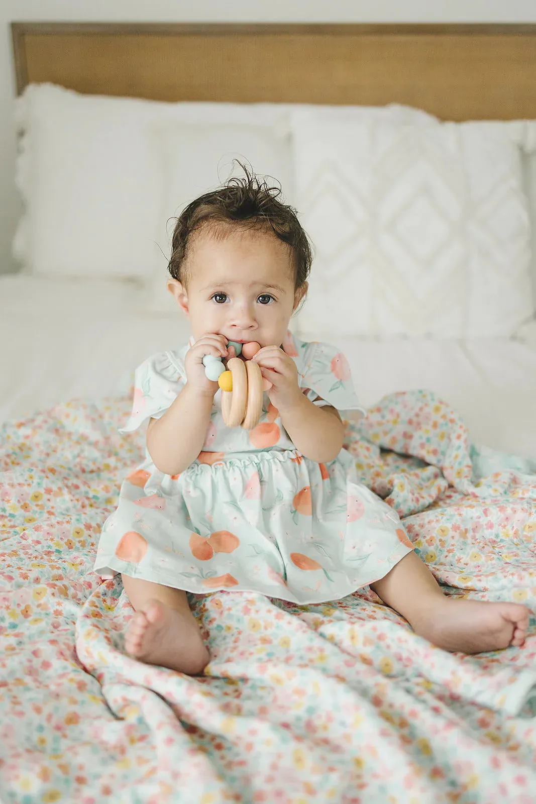 LouLou Lollipop Bodysuit Dress - Peaches