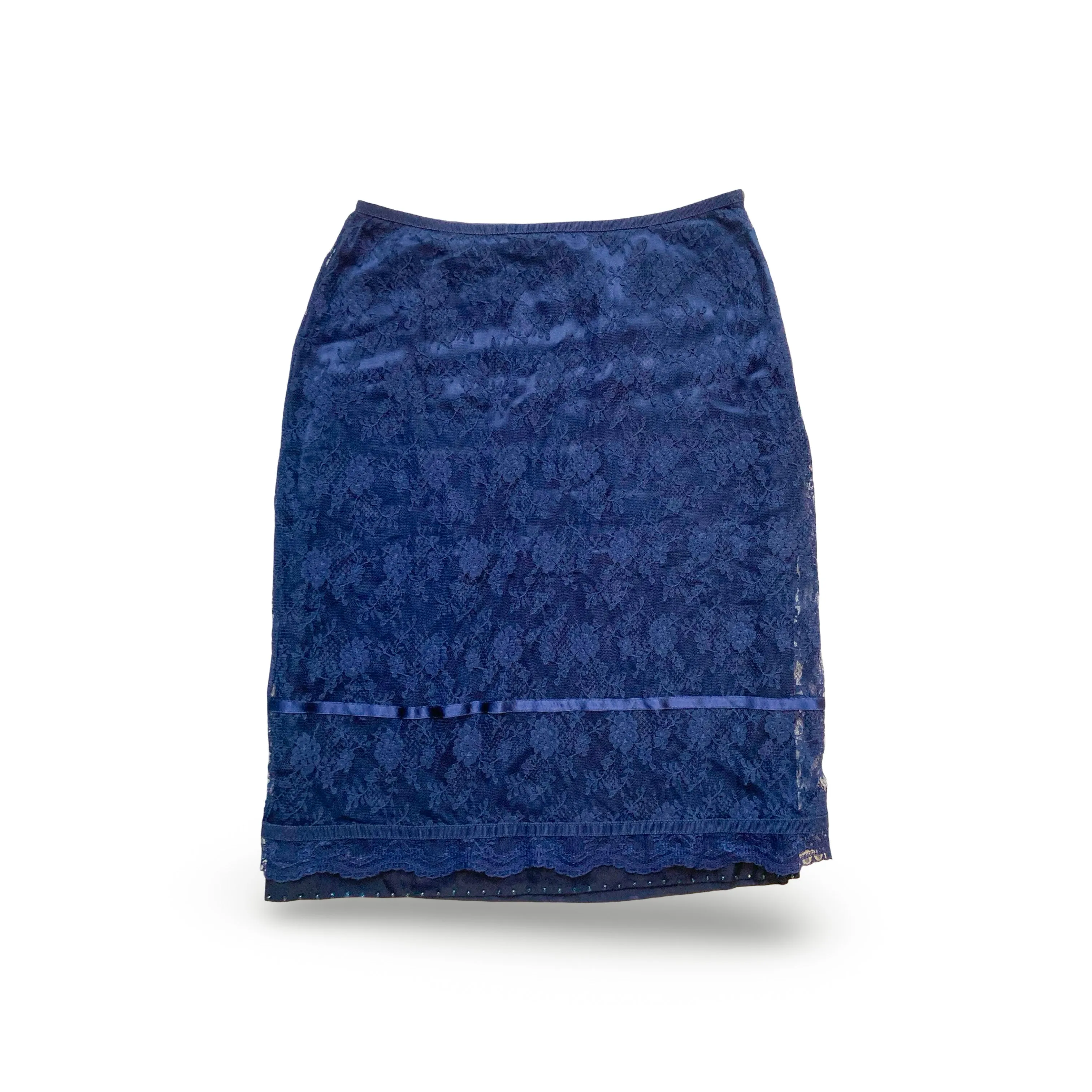 Moschino 90's lace pencil skirt