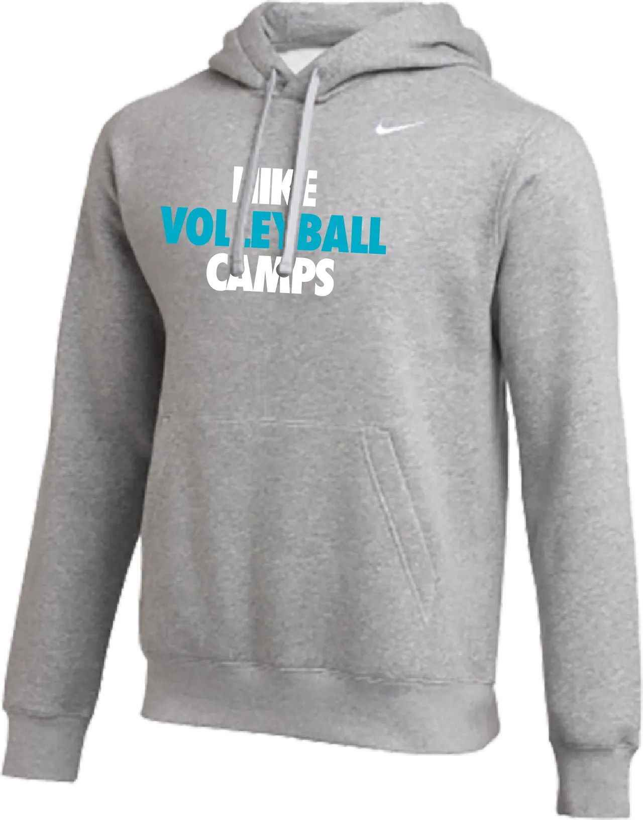 Nike Volleyball Camps Club Fleece Pullover Hoodie  - Heather Grey