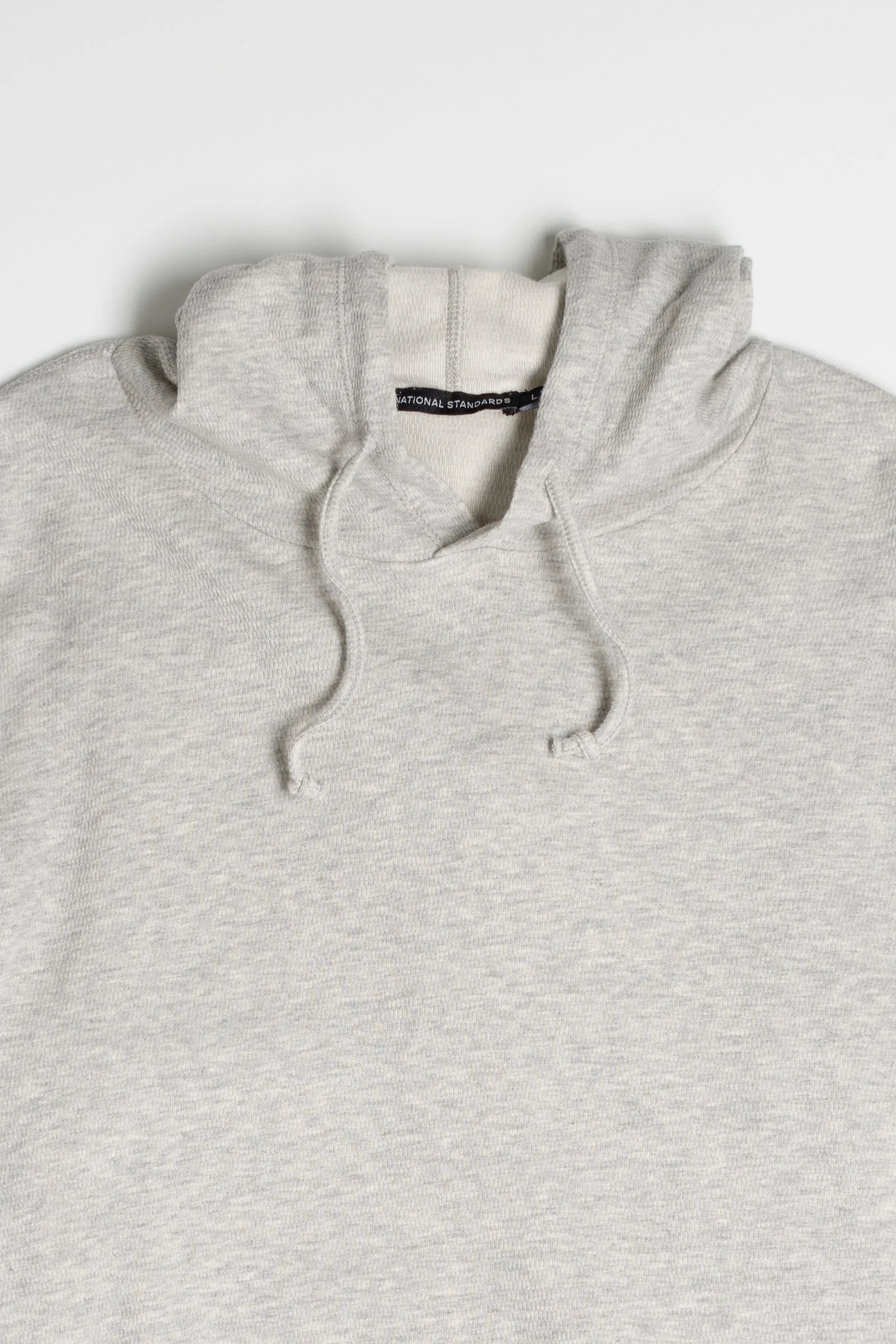 NS2155-6 Mesh Thermal Pullover Hoodie in Melange Grey