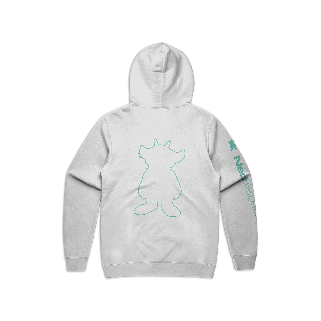 Outline Pullover Hoodie (White)