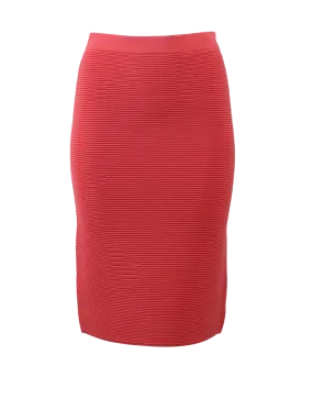 Ribbed Pencil Skirt