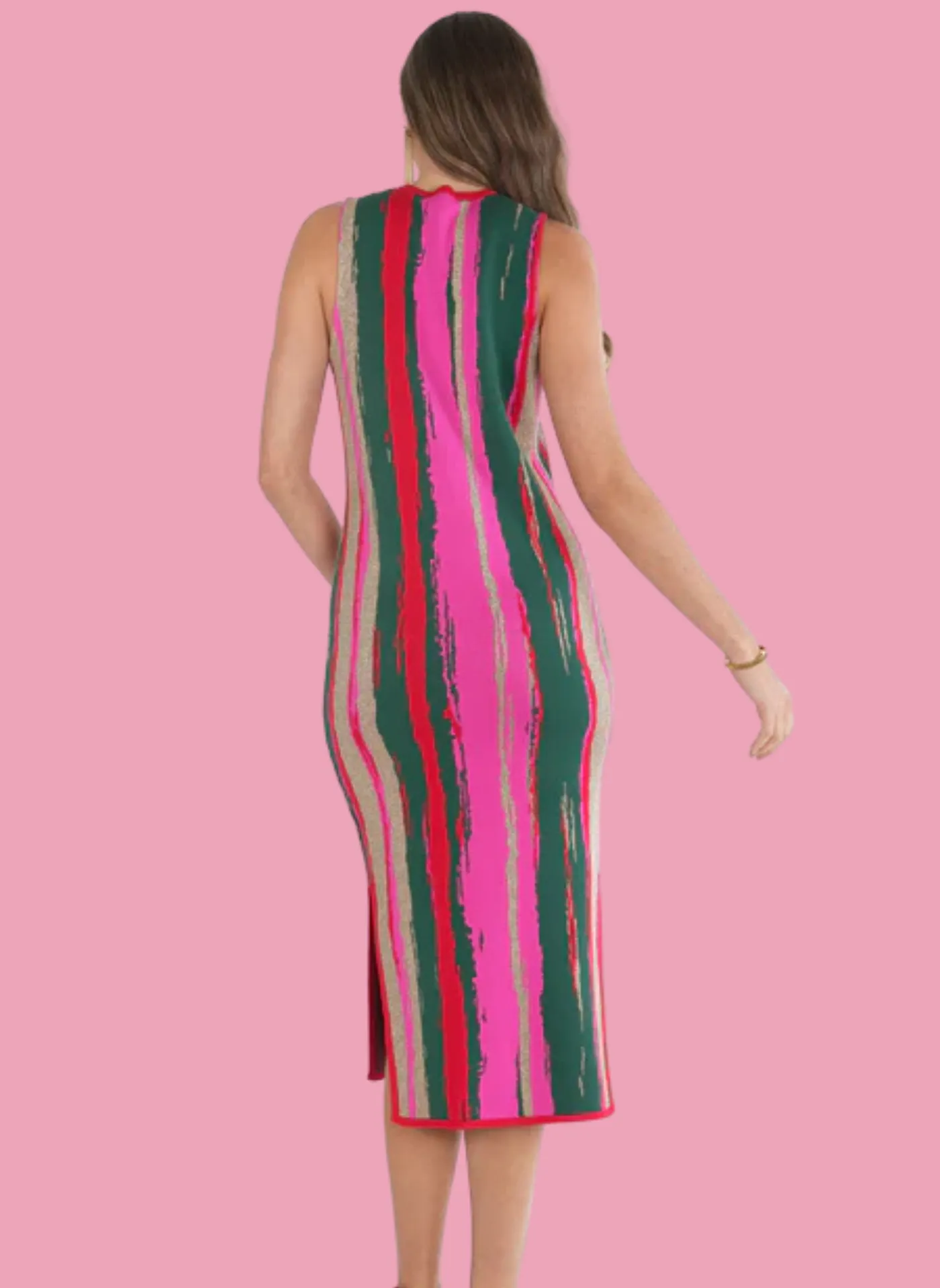 Simone Sweater Dress- Tinsel