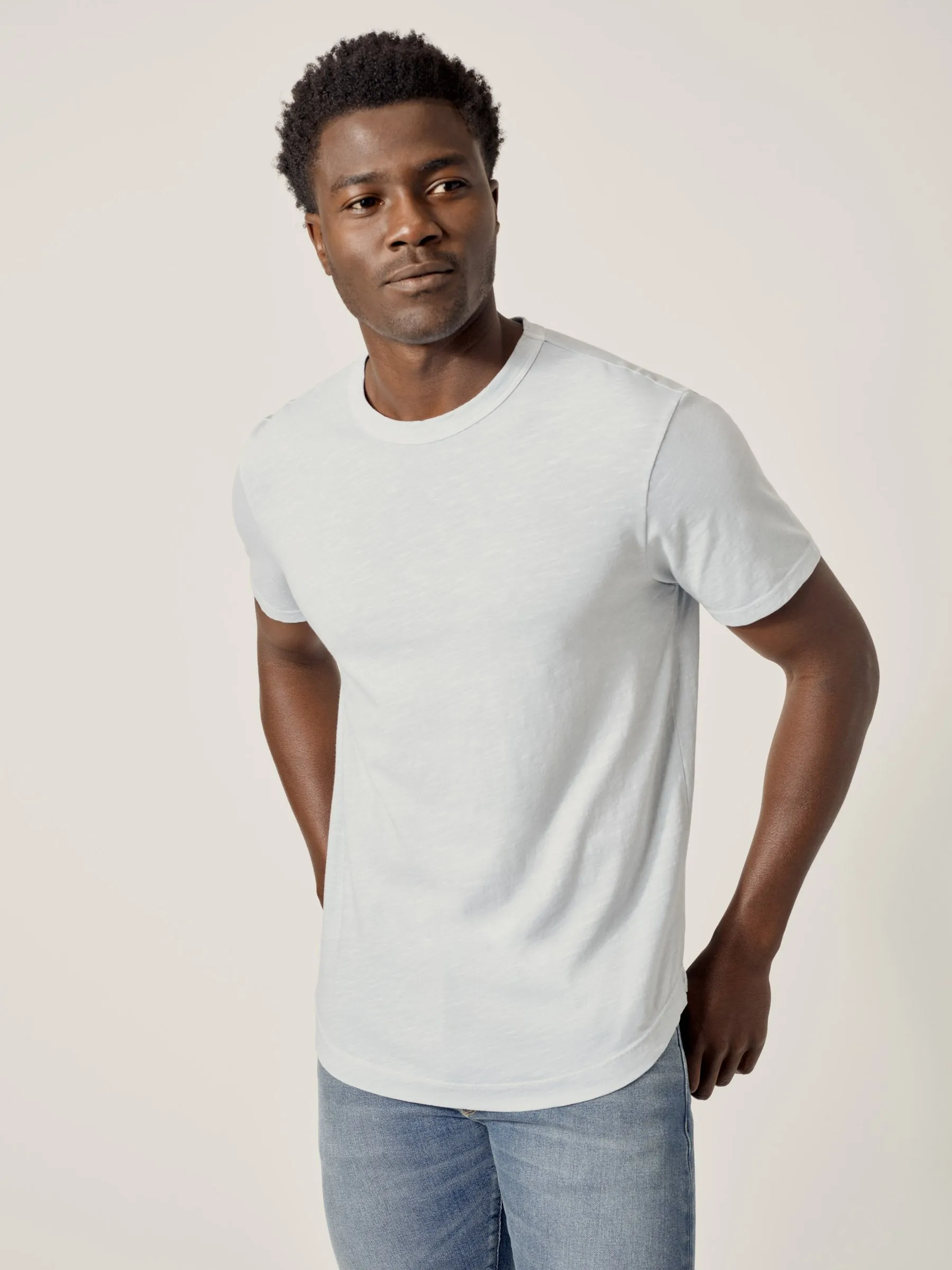 Taos Venice Wash Costa Curved Hem Tee