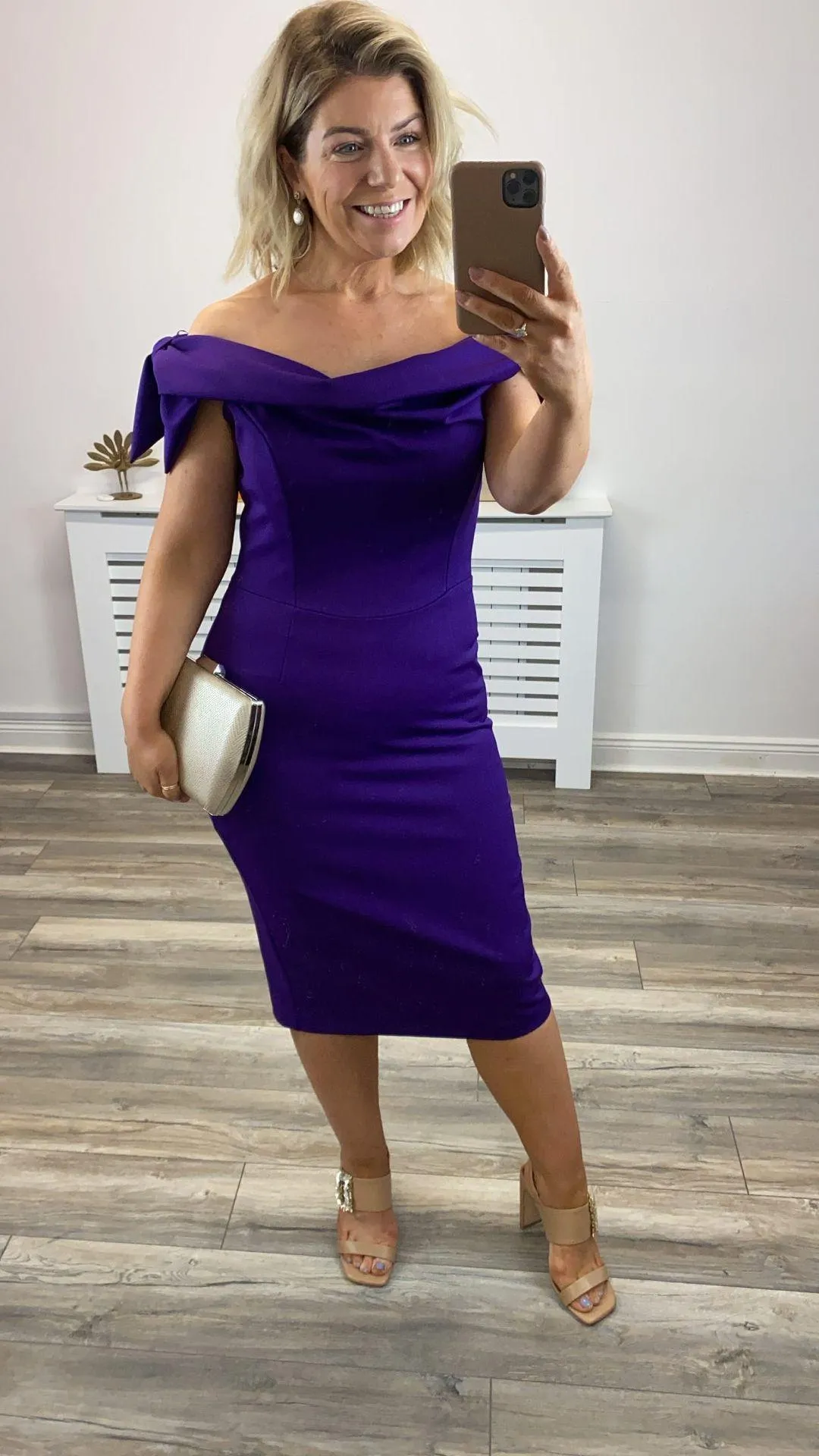 Tilly Pencil Dress (Purple)