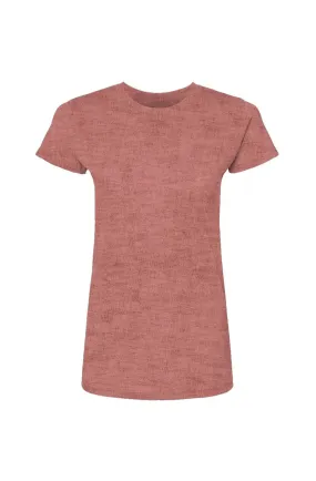 Women's Heather Red Poly-Rich T-Shirt